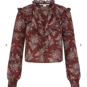 Veronica Beard Hopkins Paisley Blouse